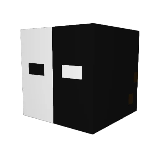 FlshX_ Minecraft avatar head, 3D render