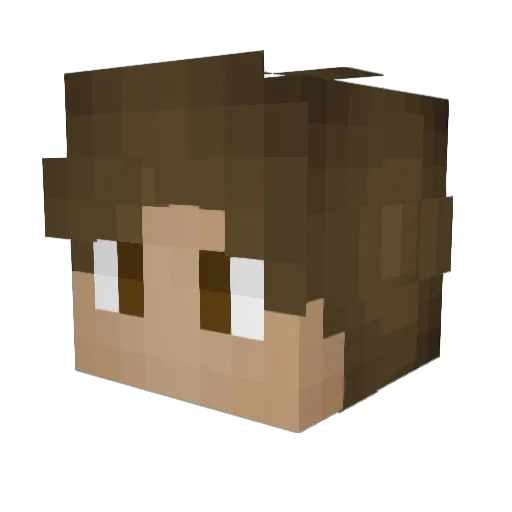 FluFFy_RocK_ Minecraft avatar head, 3D render