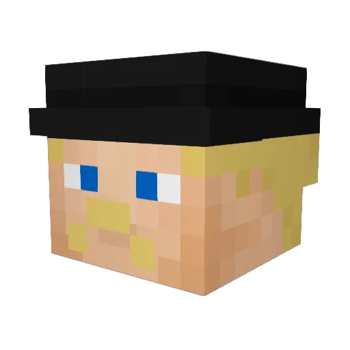 FlubberFrosch Minecraft avatar head, 3D render
