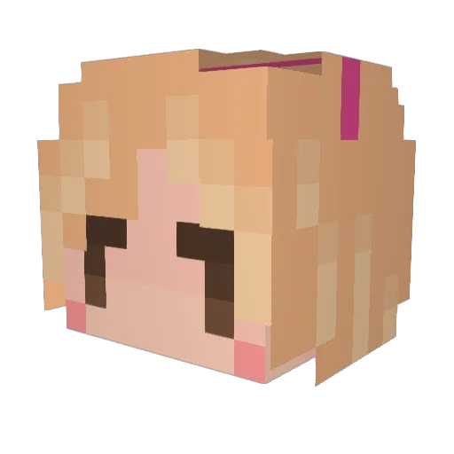 Fluegel_ Minecraft avatar head, 3D render