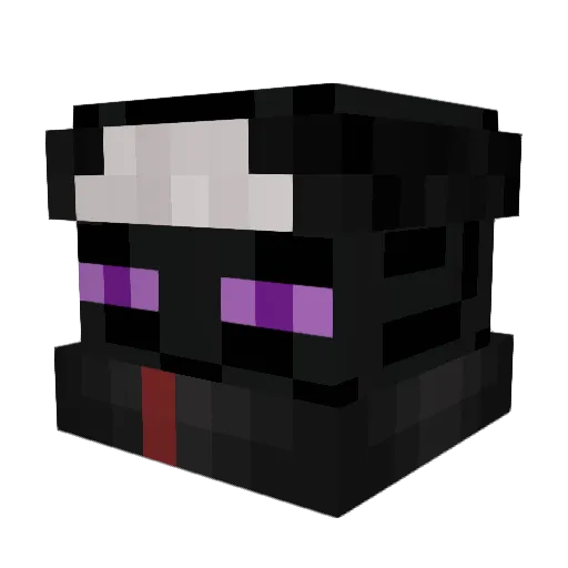 Fluews Minecraft avatar head, 3D render