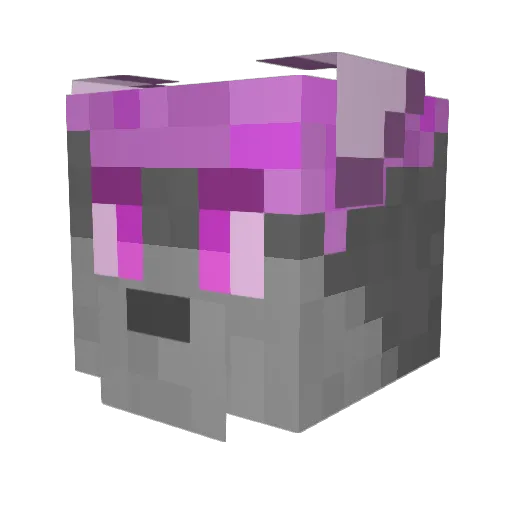 Fluff3w Minecraft avatar head, 3D render