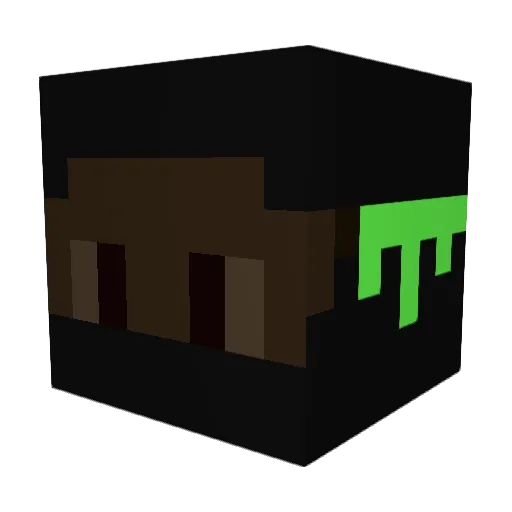 Fluff45 Minecraft avatar head, 3D render