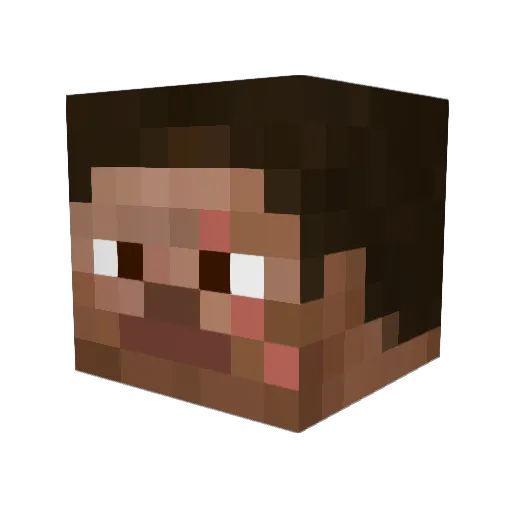 FluffSquirrel Minecraft avatar head, 3D render
