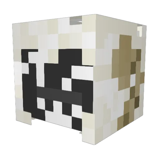 Fluffball471 Minecraft avatar head, 3D render