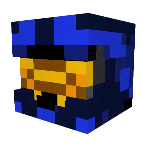 Fluffcub Minecraft avatar head, 3D render