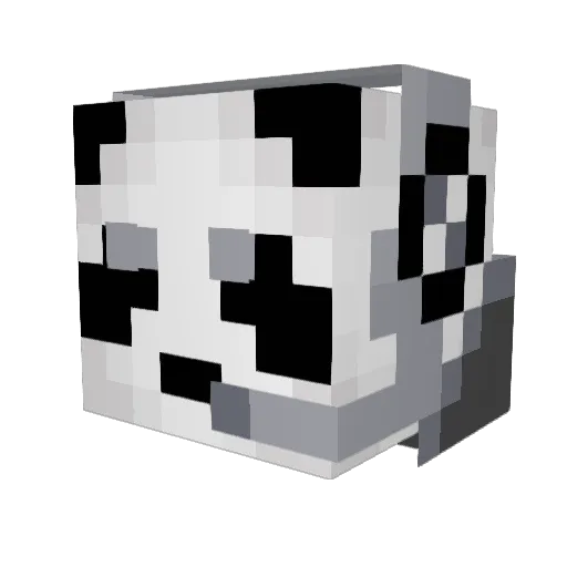 Flufffy_ Minecraft avatar head, 3D render