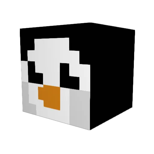 Fluffles33 Minecraft avatar head, 3D render