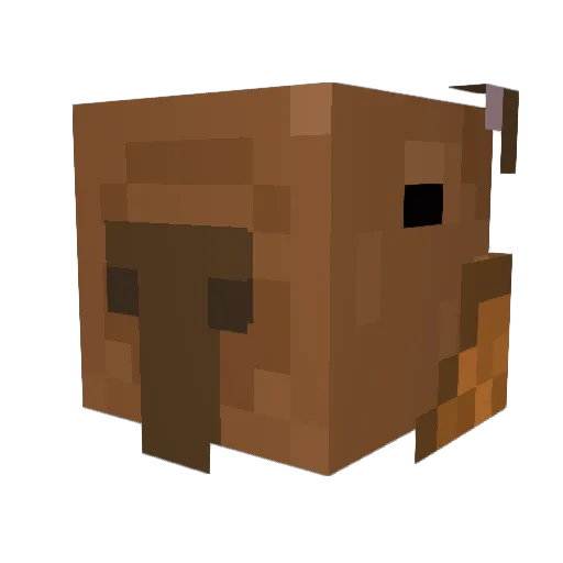 Fluffnose339 Minecraft avatar head, 3D render
