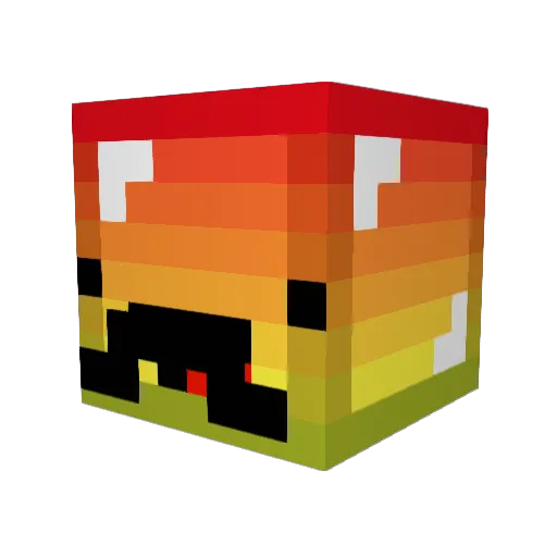 Fluffy146 Minecraft avatar head, 3D render