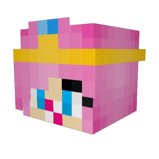 Fluffy1986 Minecraft avatar head, 3D render