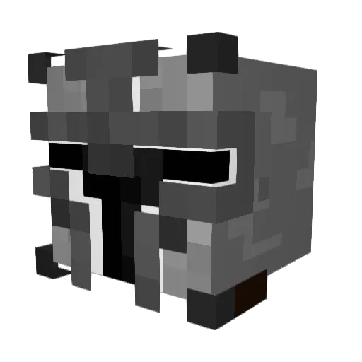 Fluffy9900 Minecraft avatar head, 3D render