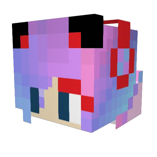 FluffyCat15928 Minecraft avatar head, 3D render