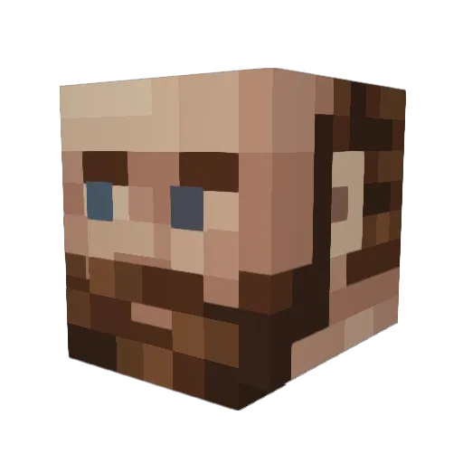 FluffyCenBG Minecraft avatar head, 3D render