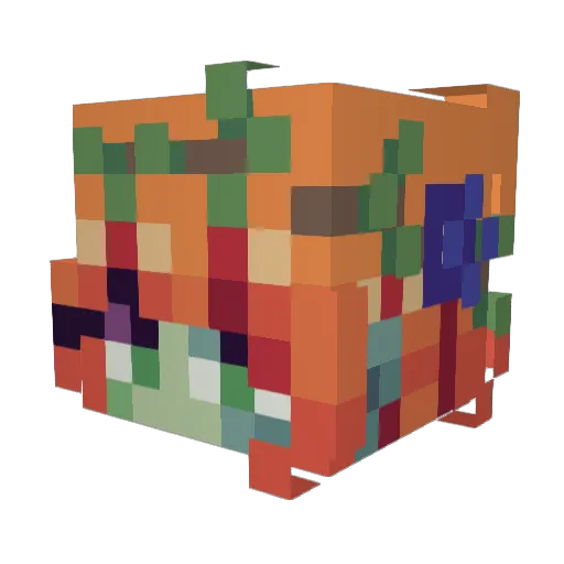 FluffyCloud5 Minecraft avatar head, 3D render