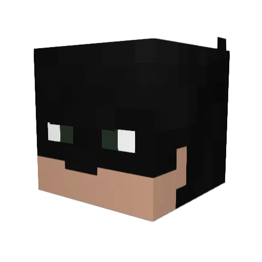 FluffyDuck77410 Minecraft avatar head, 3D render