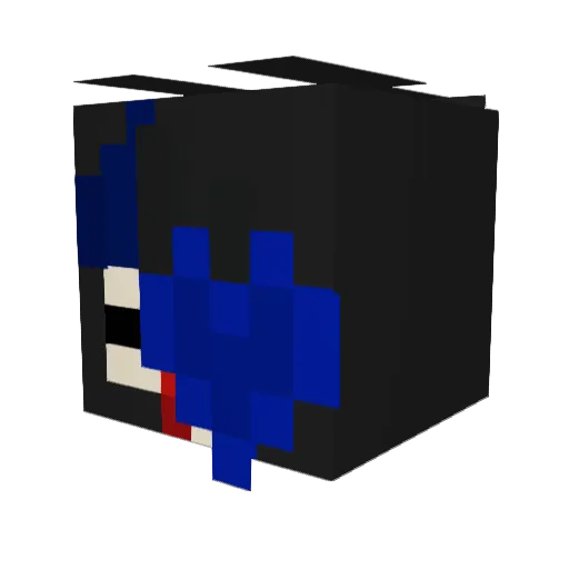 FluffyFox99 Minecraft avatar head, 3D render