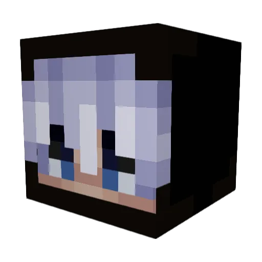 FluffyGutz Minecraft avatar head, 3D render