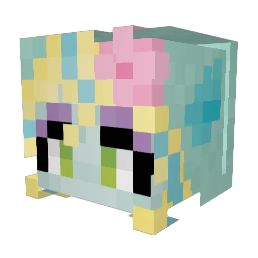 FluffyKat9 Minecraft avatar head, 3D render