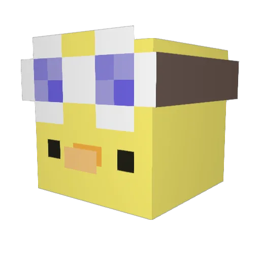 FluffyLegend23 Minecraft avatar head, 3D render