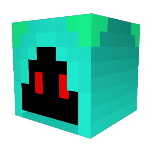 FluffyPoison Minecraft avatar head, 3D render