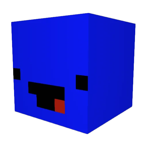 FluffyRainbow Minecraft avatar head, 3D render