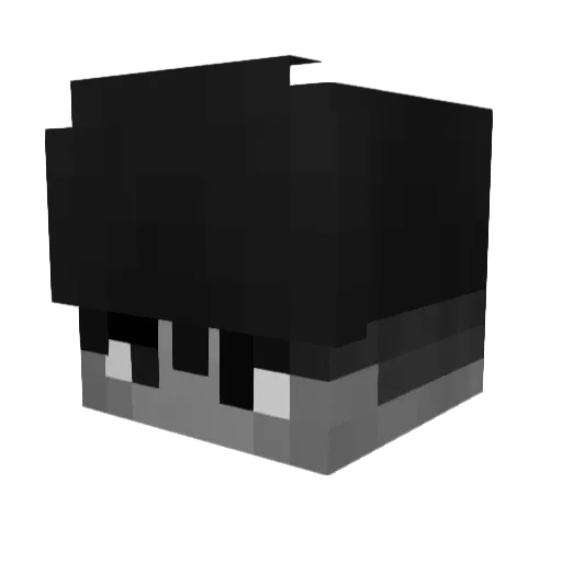FluffyRayy Minecraft avatar head, 3D render
