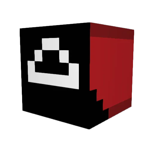 FluffyRussi Minecraft avatar head, 3D render