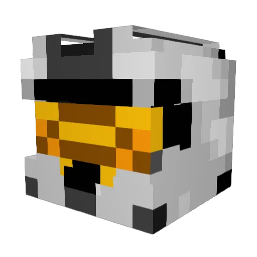 FluffyThird Minecraft avatar head, 3D render