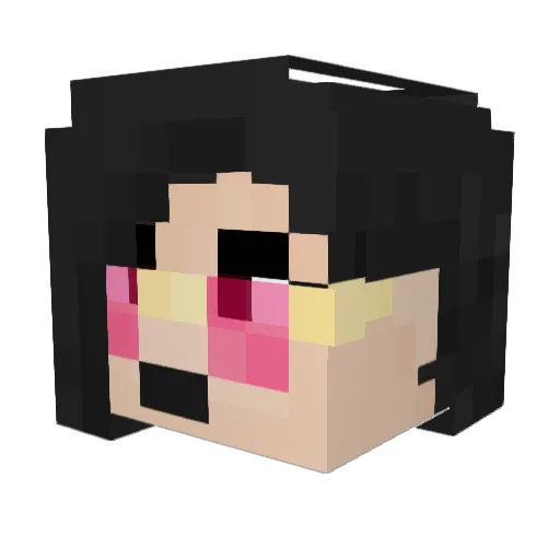 FluffyWolfWolf Minecraft avatar head, 3D render