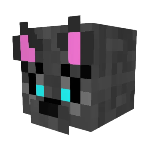 Fluffy_Cyfur Minecraft avatar head, 3D render