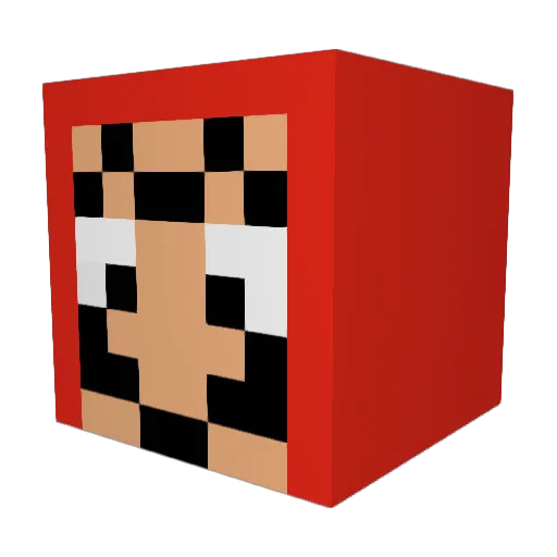 Fluffy_Eddi Minecraft avatar head, 3D render