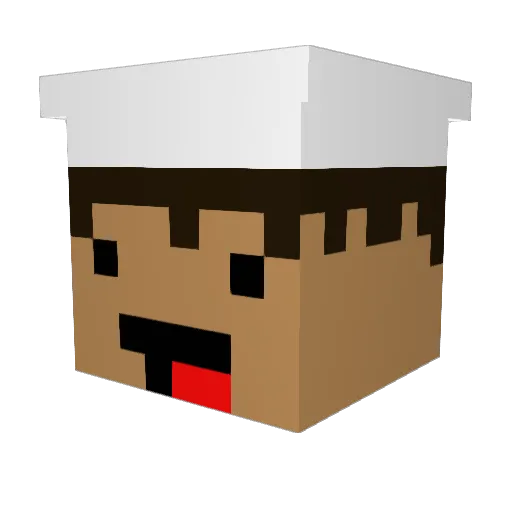 Fluffy_Muffin Minecraft avatar head, 3D render