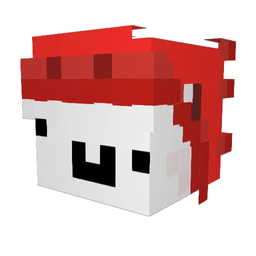 Fluffy_master557 Minecraft avatar head, 3D render
