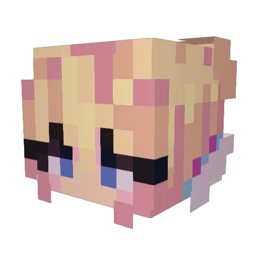 Fluffybunny2001 Minecraft avatar head, 3D render