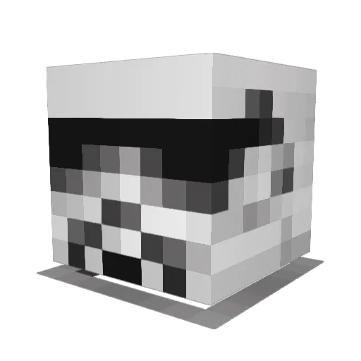 Fluffymcfluffyy Minecraft avatar head, 3D render