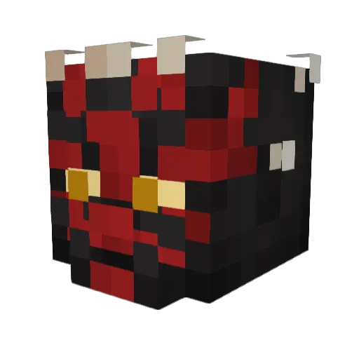 Fluffyotter8888 Minecraft avatar head, 3D render