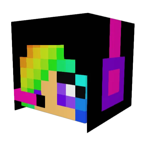 Fluffypig5000 Minecraft avatar head, 3D render