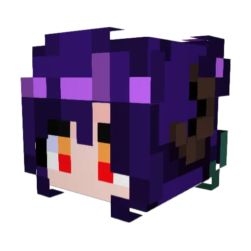 Flugo123_ Minecraft avatar head, 3D render