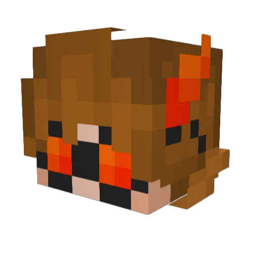 Flumbee_1243 Minecraft avatar head, 3D render