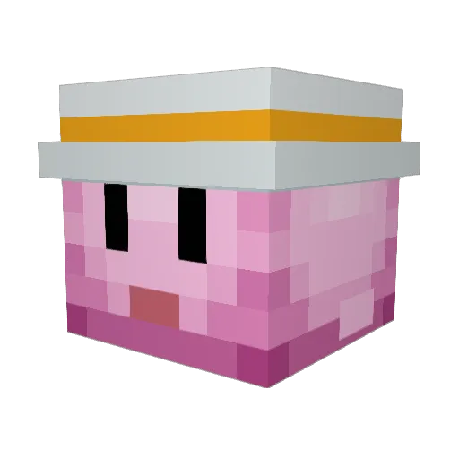 Flumbingi Minecraft avatar head, 3D render