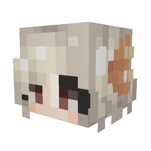 FlumbleBum Minecraft avatar head, 3D render