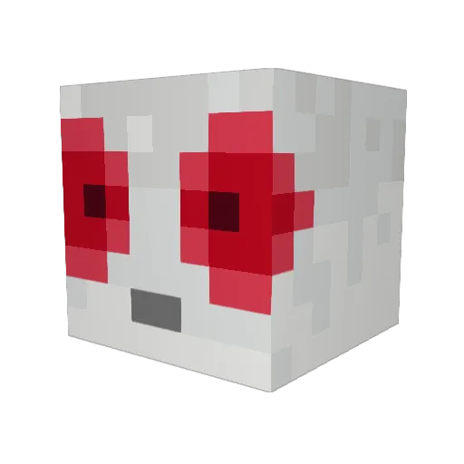 Flumdubbidu Minecraft avatar head, 3D render