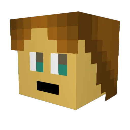 Flumflum3 Minecraft avatar head, 3D render
