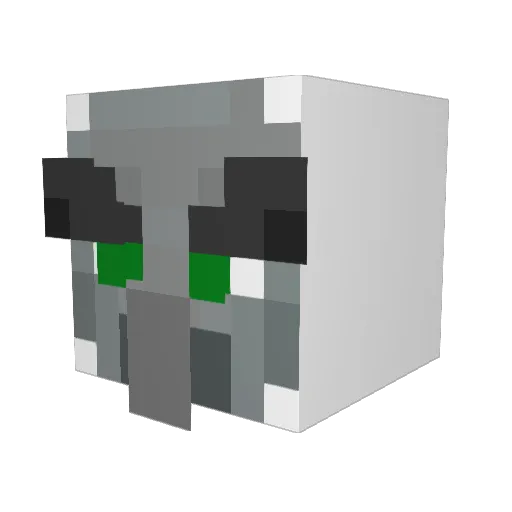 Flummy07 Minecraft avatar head, 3D render