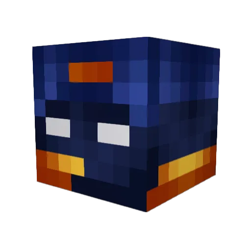 FlunkyBOT Minecraft avatar head, 3D render