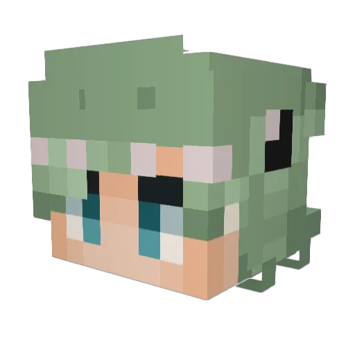FlunkyMC Minecraft avatar head, 3D render