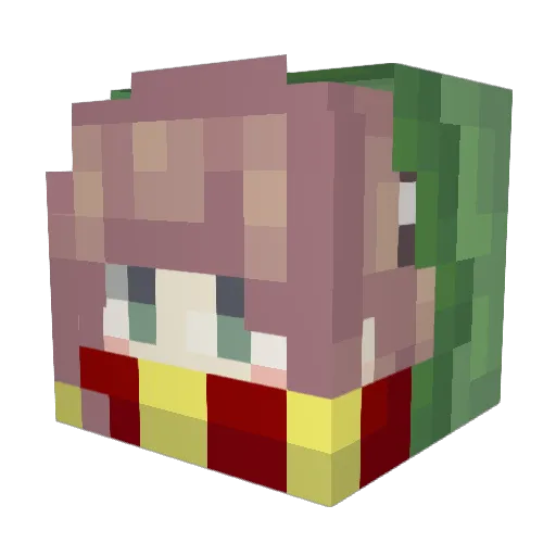 Flunky_Pup Minecraft avatar head, 3D render
