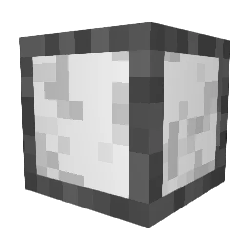 Fluoranium Minecraft avatar head, 3D render