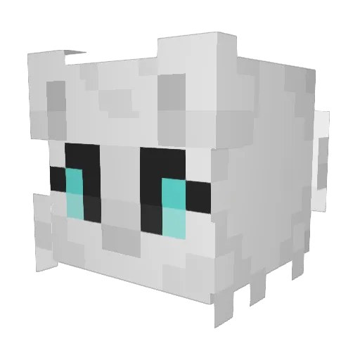 Flups25 Minecraft avatar head, 3D render